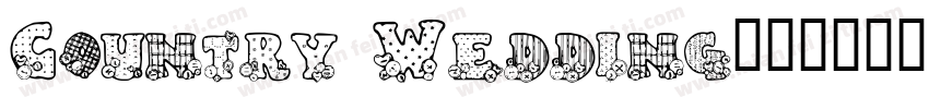 Country Wedding字体转换